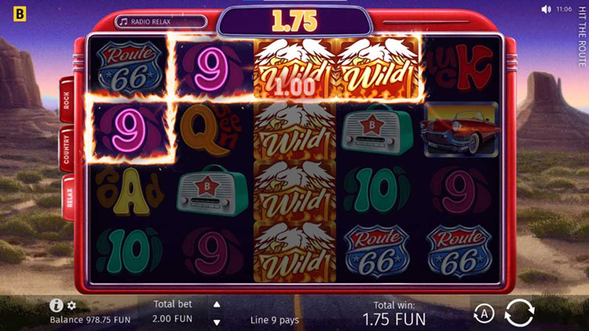 Hit The Route slot machine game